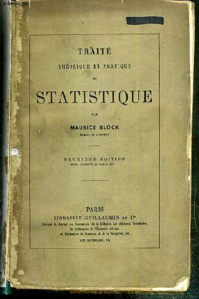 TRAITE THEORIQUE ET PRATIQUE DE STATISTIQUE - 2eme EDITION