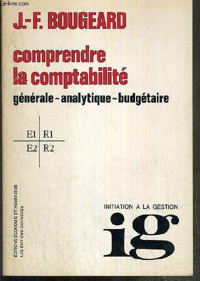 COMPRENDRE LA COMPTABILITE GENERALE-ANALYTIQUE-BUDGETAIRE - INITIATION A LA GESTION.