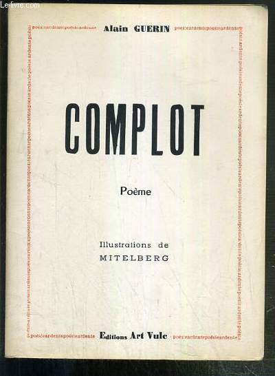 COMPLOT - POEME - ENVOI DE L'AUTEUR