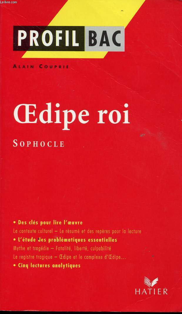 OEDIPE ROI - SOPHOCLE / PROFIL BAC