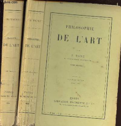 PHILOSOPHIE DE L ART - EN 2 VOLUMES : TOMES 1+2