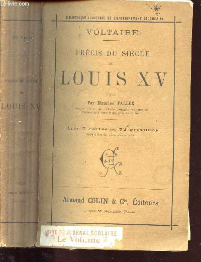 VOLTAIRE - PRECIS DU SIECLE DE LOUIS XV