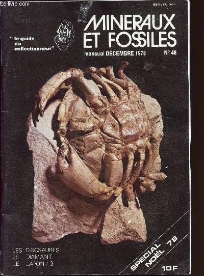 MINERAUX ET FOSSILES / N48 / DEC 1978 - LES DINOSAURES - LE DIAMANT -- LE JAPON/3 - SPECIAL NOEL 78