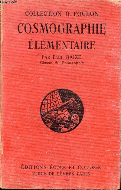 COSMOGRAPHIE ELEMENTAIRE