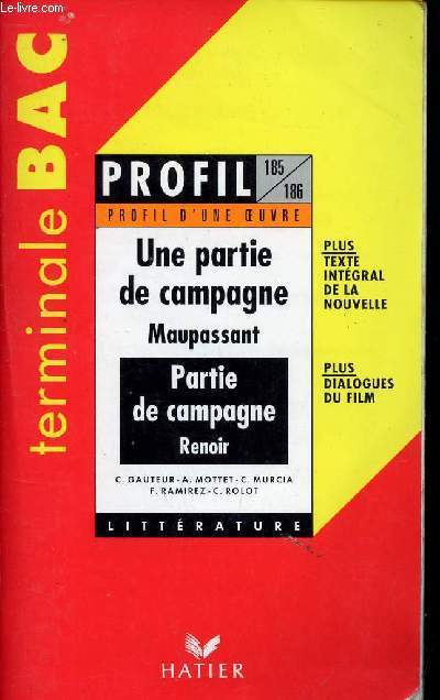 UNE PARTIE DE CAMPAGNE MAUPASSANT - PARTIE DE CAMPAGNE RENOIR