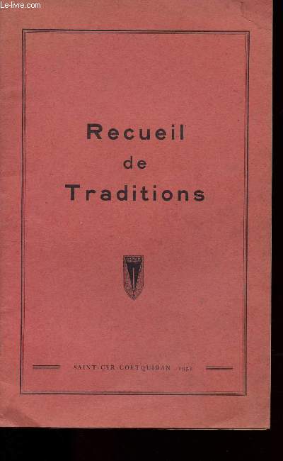 RECUEIL DE TRADITIONS