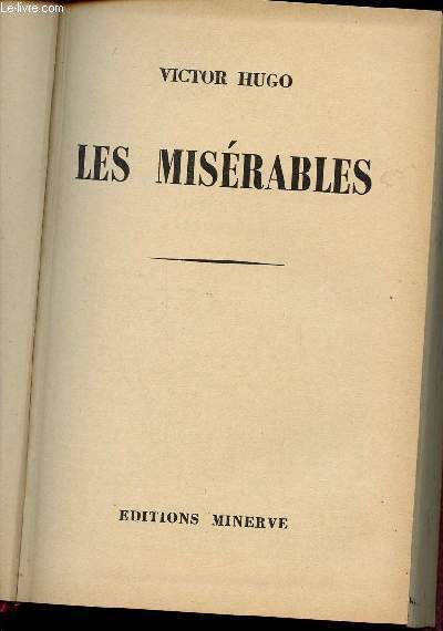 LES MISERABLES - TOME I