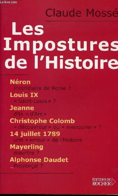 LES IMPOSTURES DE L HISTOIRE