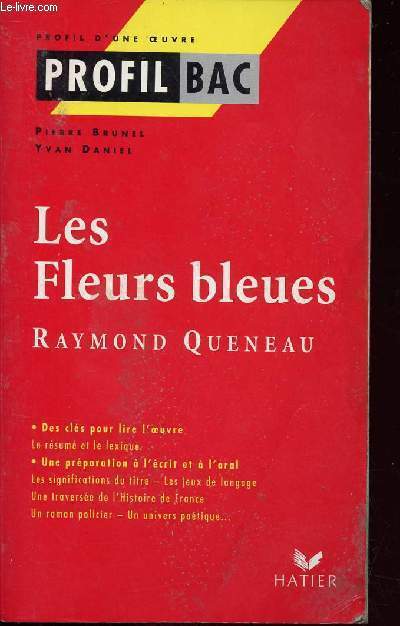 LES FLEURS BLEUES DE RAYNMOND QUENEAU / PROFIL BAC