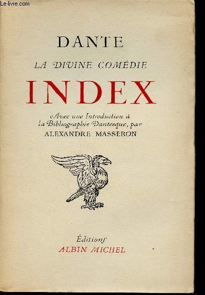 DANTE - LA DIVINE COMEDIE - INDEX