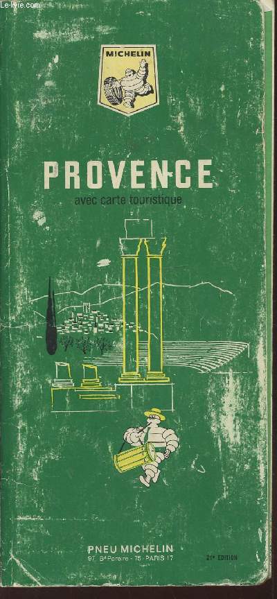 Guide Michelin Provence avec carte touristique
