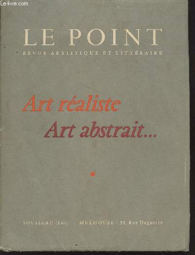 Le Point n59 - Septembre 1954 : Art raliste, Art abstrait... Revue artistique et littraire