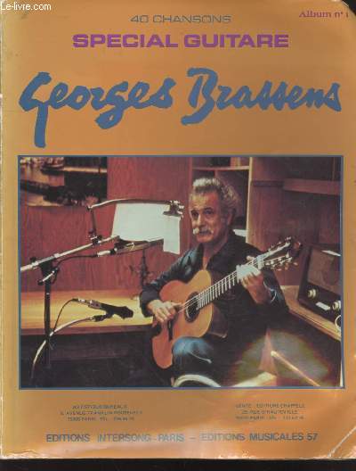 40 chansons spcial guitare Album n1 : Georges Brassens