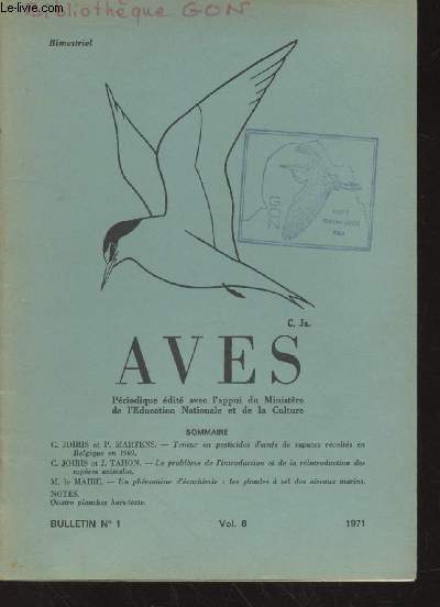 AVES Volume 8 Bulletin n1 - 1971.