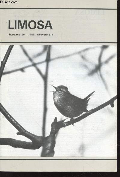 Limosa Jaargang 56 - 1983 Aflevering 4. Sommaire : In hoeverre kunnen aantalsveranderingen van zangvogels in verband gebracht worden met hun trekgedrag ? - Voorkomen van de Bonte Kraai Corvus cornoe conix in het Deltagebied 1973-82 - etc.