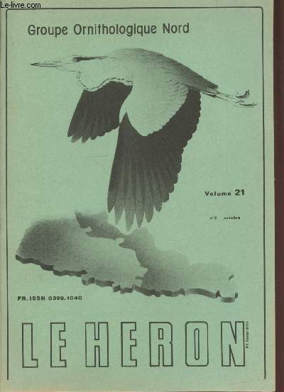 Le Hron. Volume 21 n2 Octobre 1988. Sommaire: Informations de la Centrale Ornithologique Rgionale - Rsums - Avifaune nicheuse de la fort de Nieppe - etc.