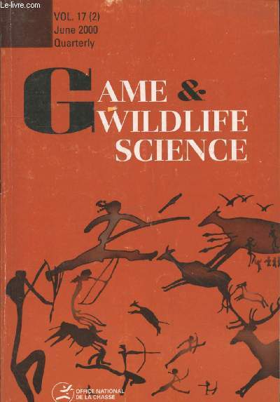 Game & Wildlife Science Vol 17 (2) June 2000