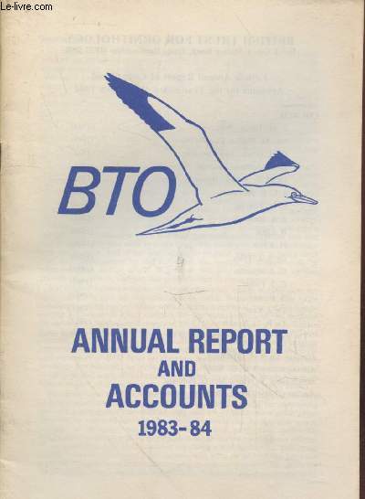 BTO Annual report and accounts 1983-84.