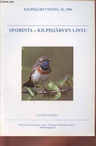 Tir  part : Kilpisjrvi Notes Vol.13 : Sinirinta - Kilpisjrven lintu