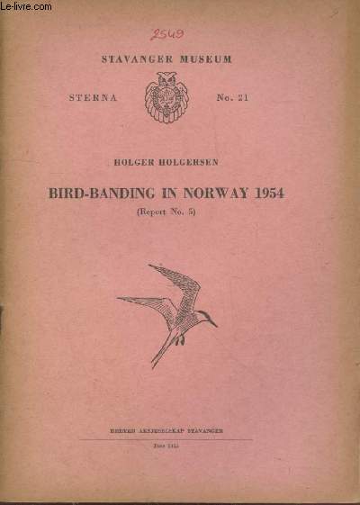 Sterna n21. Bird-Banding in Norway 1954 Report n5.