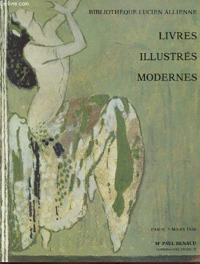 Catalogue de vente : Bibliothque Lucien Alllienne 2me partie : Livres illustrs modernes - Paris 5 Mars 1986 Htel Drouot Salle n7.