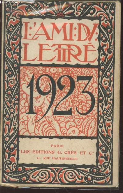 L'Ami du lettr pour 1923.