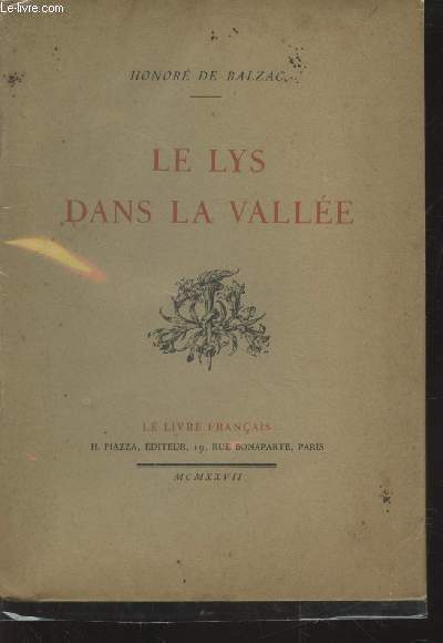 Le lys dans la valle