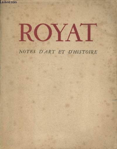 Royat : Notes d'art et d'Histoire