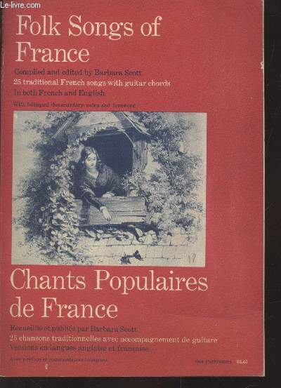 Chants populaires de France : 25 chansons traditionnelles avec accompagnement de guitare - Versions en langues anglaise et franaise