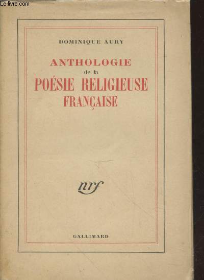 Anthologie de la posie religieuse franaise