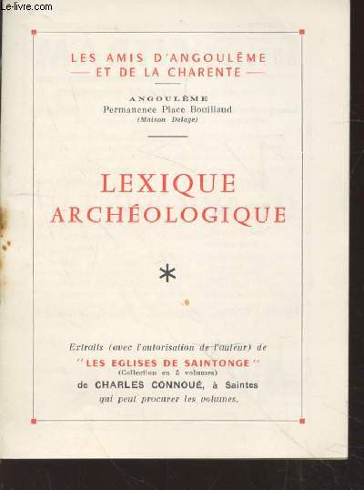 Tir  part : Les Eglises de Saintonge : Lexique archologique