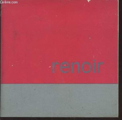 Renoir : Peintre et sculpteur - 8 juin - 15 septembre 1963 Muse Cantini Marseille