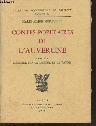 Contes populaires de l'Auvergne (Collection : 