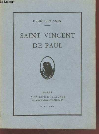 Saint Vincent de Paul (Exermplaire numrot)