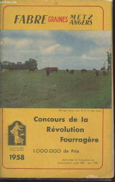 Catalogue des produits Fabre-Graines - Concours de la Rvolution Fourragre 1.000.000 de prix.