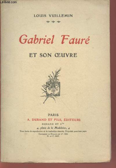 Gabriel Faur et son oeuvre