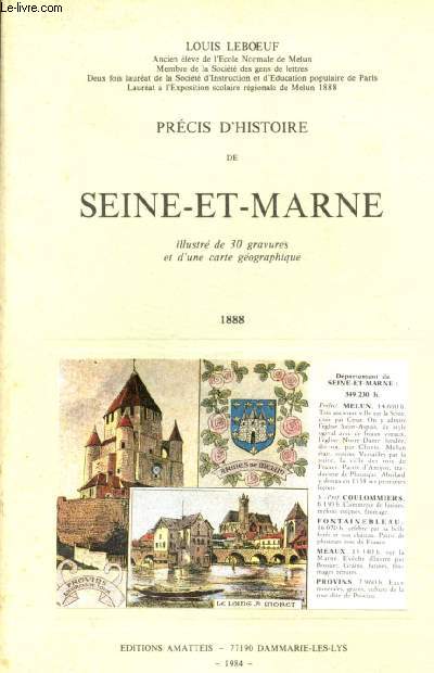 Prcis d'histoire de Seine-et-Marne
