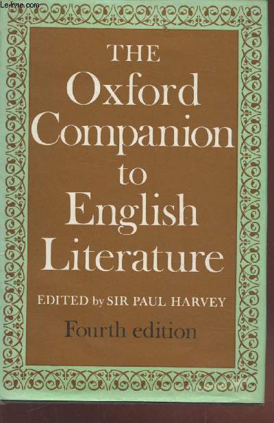 The Oxford companion to english literature