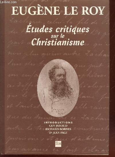Etudes critiques sur le Christianisme