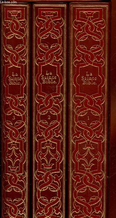La Sainte Bibile Tome 1  3 (en trois volumes)