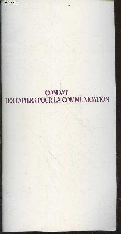 Condat : Les papiers pour la communication