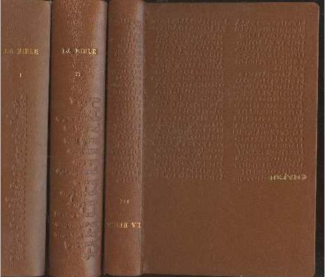 La Sainte Bible Tomes 1  3 (en trois volumes)