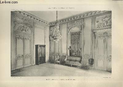 Maison Rue Royale n13 : Le grand Salon du premier tage - Planche n5 en noir et blanc extraite de l'ouvrage 