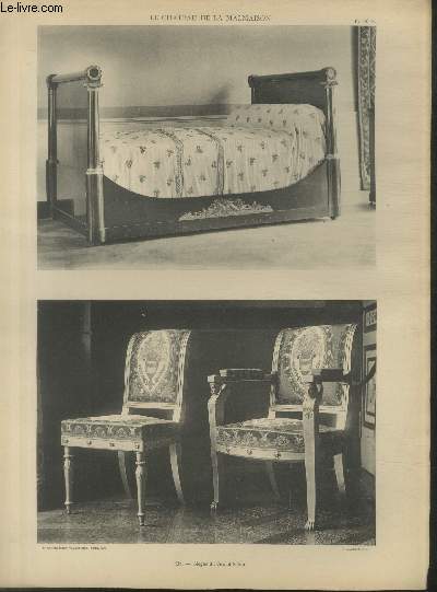 Lit - Sige du Grand Salon - Planche n40-41 en noir et blanc extraite de l'ouvrage 