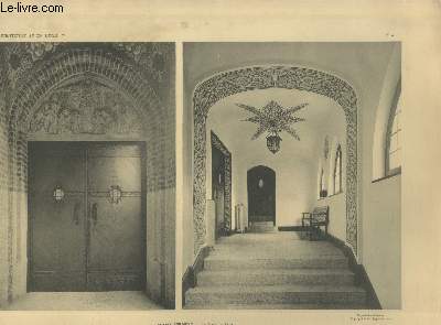 Eglise Sudoise 9,rue Guyot  Paris IV : Porte d'entre et vestibule de la Chapelle- Planche en noir et blanc n5 extraite de l'ouvrage 