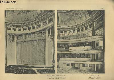 Théâtre des Champs-Elysées III : Salle d'opéra - Côté scène et côté galerie - Planche en noir et blanc n°20 extraite de l'ouvrage 