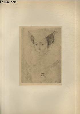 Portrait prsum d'Elisabeth Duval - Ecole Franaise XVI sicle - Planche extraite de l'ouvrage 