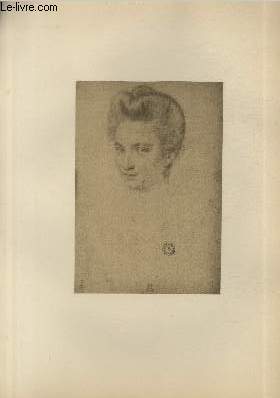 Portrait de Gabrielle d'Estres Duchesse de Beaufort - Ecole Franaise XVI sicle - Planche extraite de l'ouvrage 