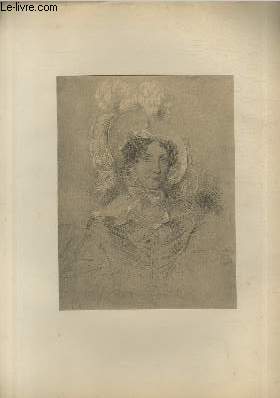 Portrait de Madame Adlade D'Orlans soeur du Roi Louis-Philippe - Ecole Franaise XIX sicle - Planche extraite de l'ouvrage 