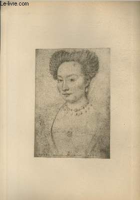 Portrait de Marie de Beaune, femme d'Anne de Montmorency - Ecole Franaise XVI sicle - Planche extraite de l'ouvrage 